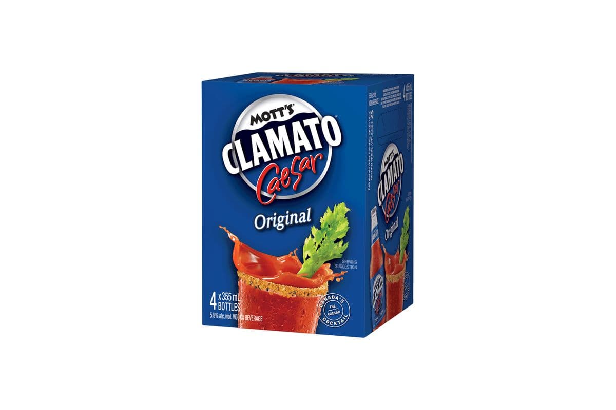 MOTT'S CLAMATO CAESER ORIGINAL(4 Bottles) (4 x 355 ML)