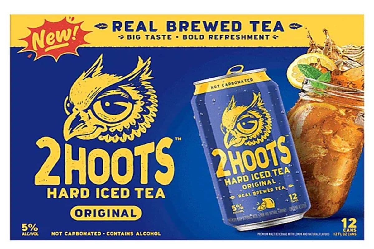 2 HOOT HARD ICED TEA 12 CANS (12 x 355 ML)