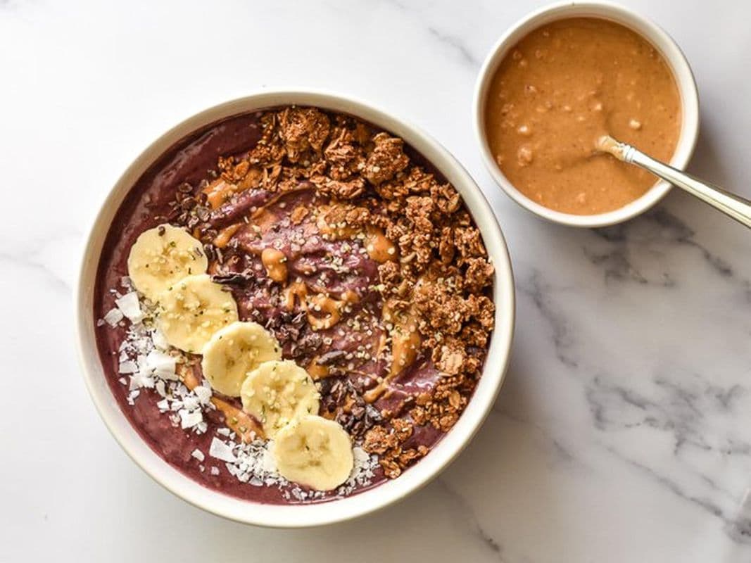 Peanut Butter Cacao Acai Bowl
