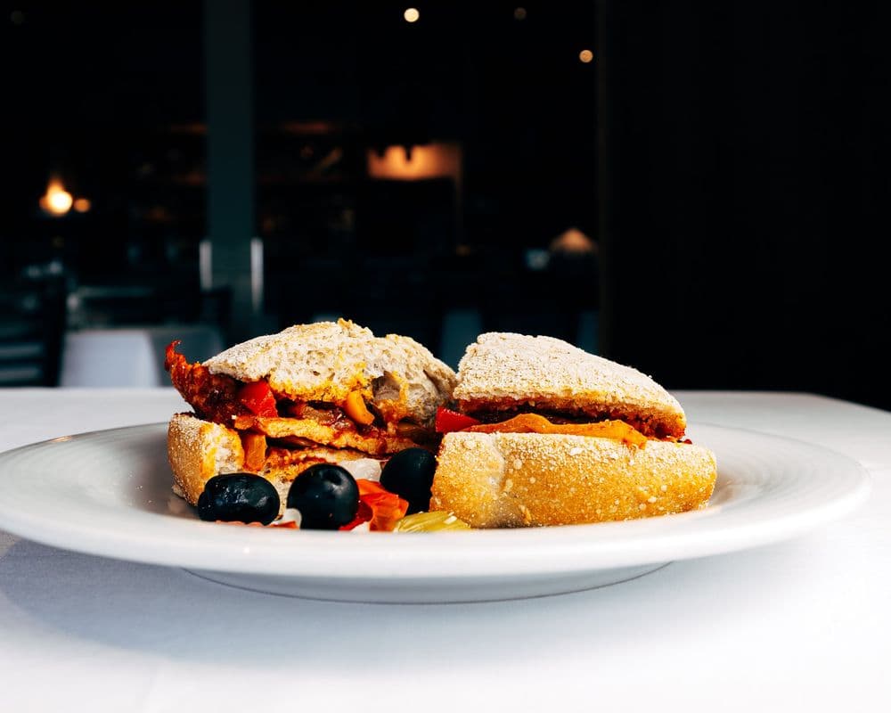 Portuguese Bifana meal