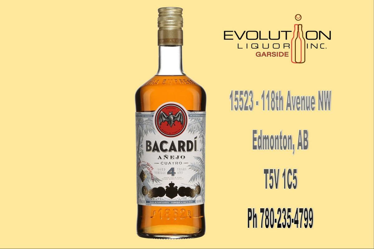 Bacardi Anejo Cuatro 4 YO 0750G (1 x 750ml Glass Bottle)