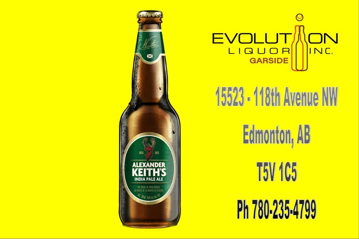 Alexander Keith's India Pale Ale G341-01 (1 x 341ml Glass Bottle)