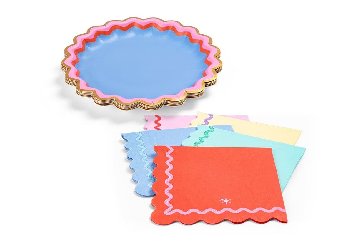 Assorted Plates & Napkins Pack