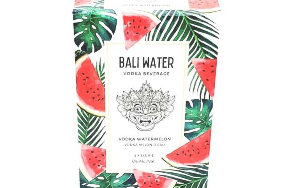 BALI WATER VODKA WATERMELON 4 PACK (4X355ml) (1 x 355ml)