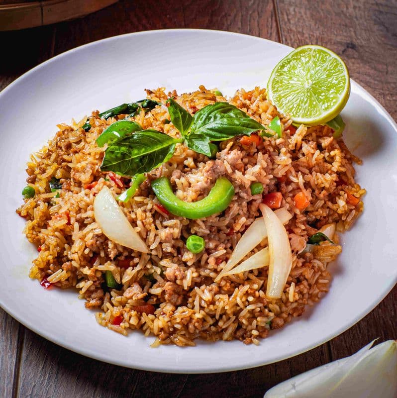 Pad Kra Pow Fried Rice / Riz Frit Pad Kra Pao