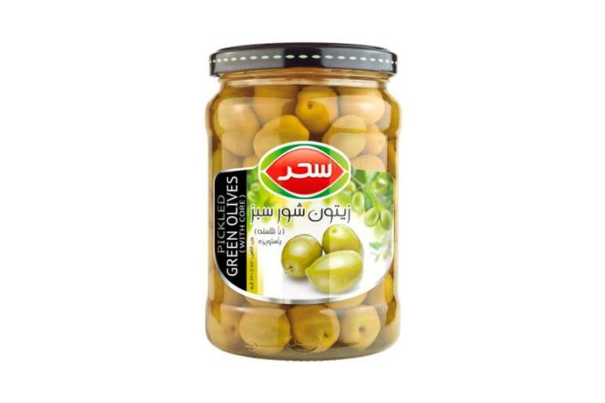 Sahar • Pickled Green Olives Large / Olives Vertes Marinées Grosses (640G)