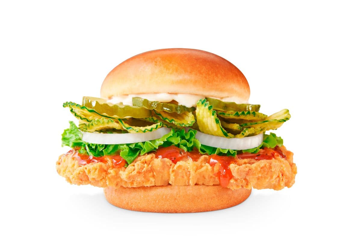 Sandwich de poulet classique au chili thaï sucré / Sweet Thai Chili Classic Chicken Sandwich (Cals: 620)