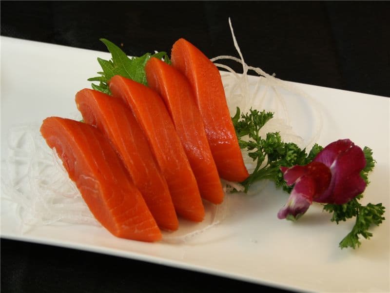 Sockeye sashimi
