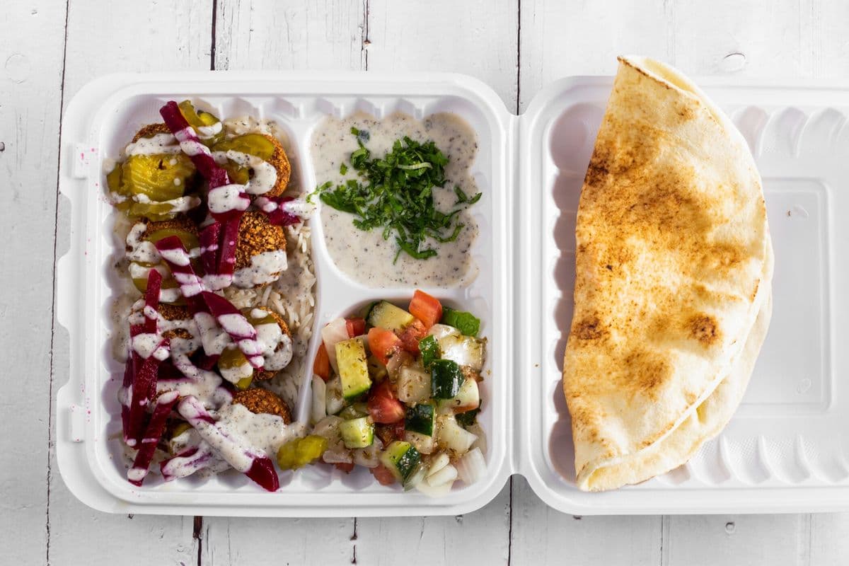 Vegetarian Falafel Donair Platter