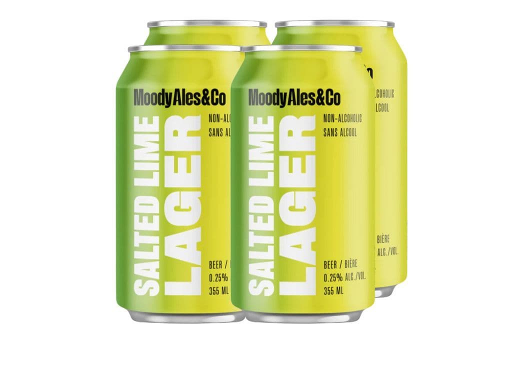 Non Alc Moody Ales Salted Lime Lager (4x355ml)