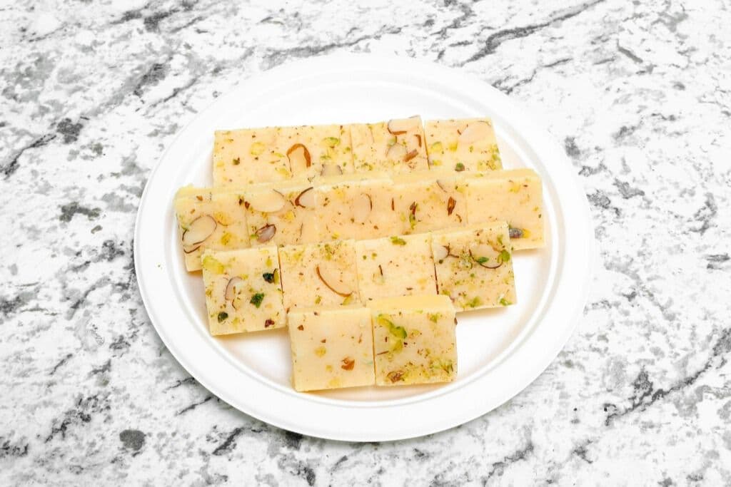 Khoya Pista Badam Barfi