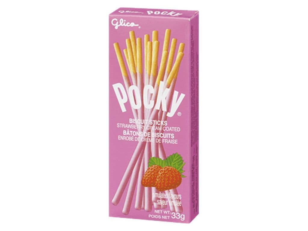 Pocky Strawberry Biscuit Sticks 33g Asian Snack