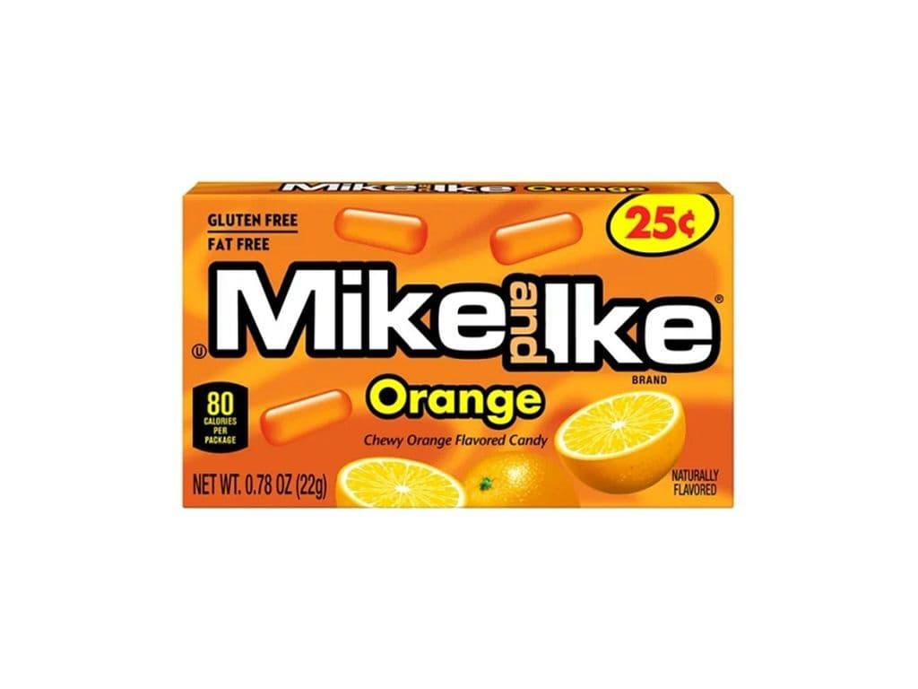 Mike and Ike Orange 22g Fruit Candy Jelly Beans