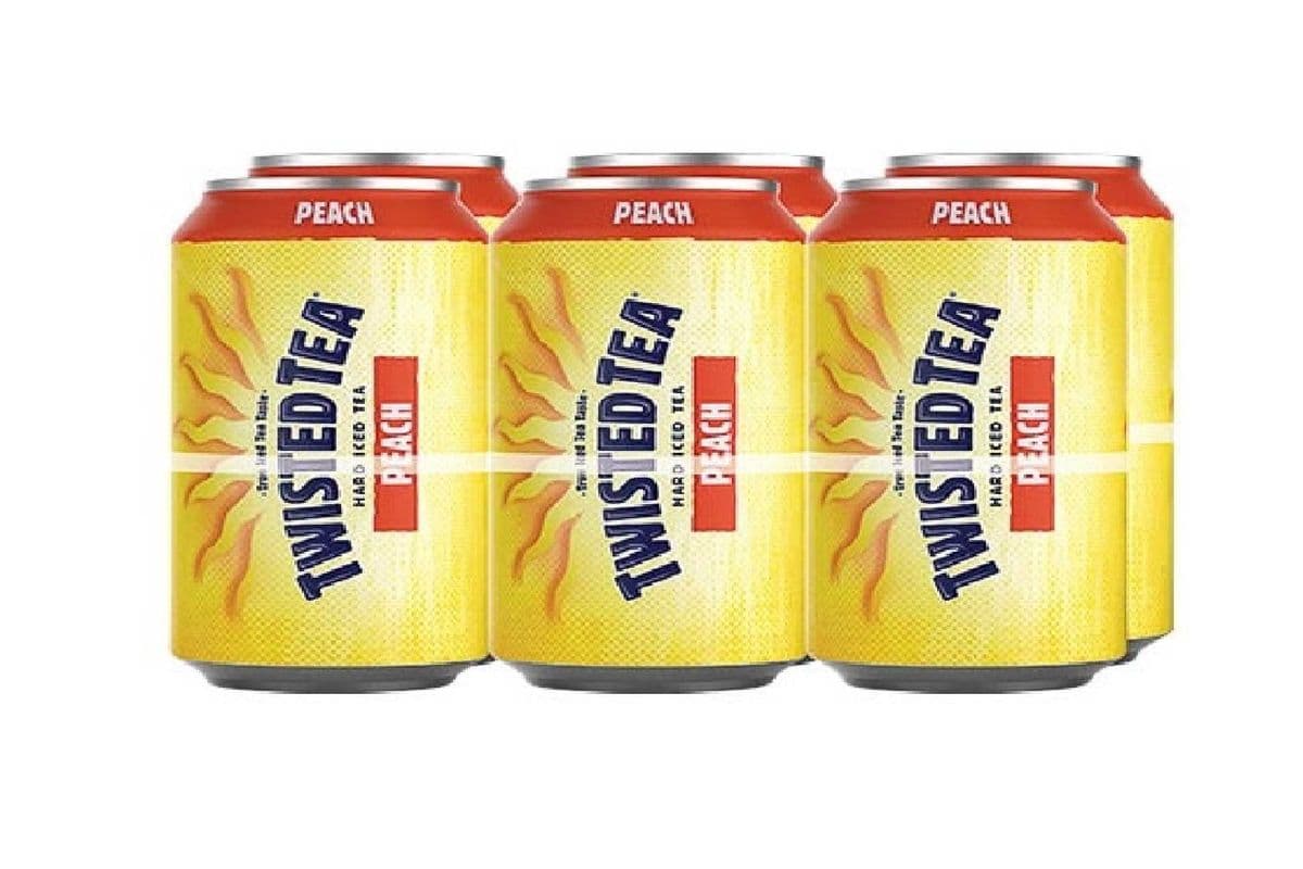 Twisted Tea Peach Iced Tea (6 x 355 ml Cans)