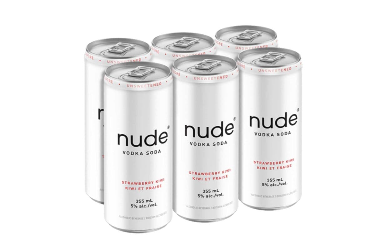 NUDE VODKA SODA STRAWBERRY KIWI 6PK (1 x 355ML)