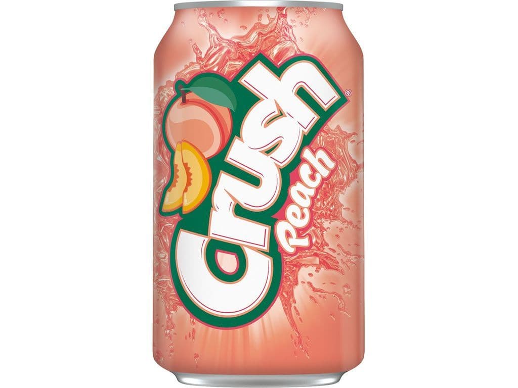 Crush Peach 355ml Soda Drink