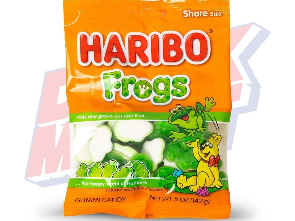Haribo Frogs Peg Bag - 5oz
