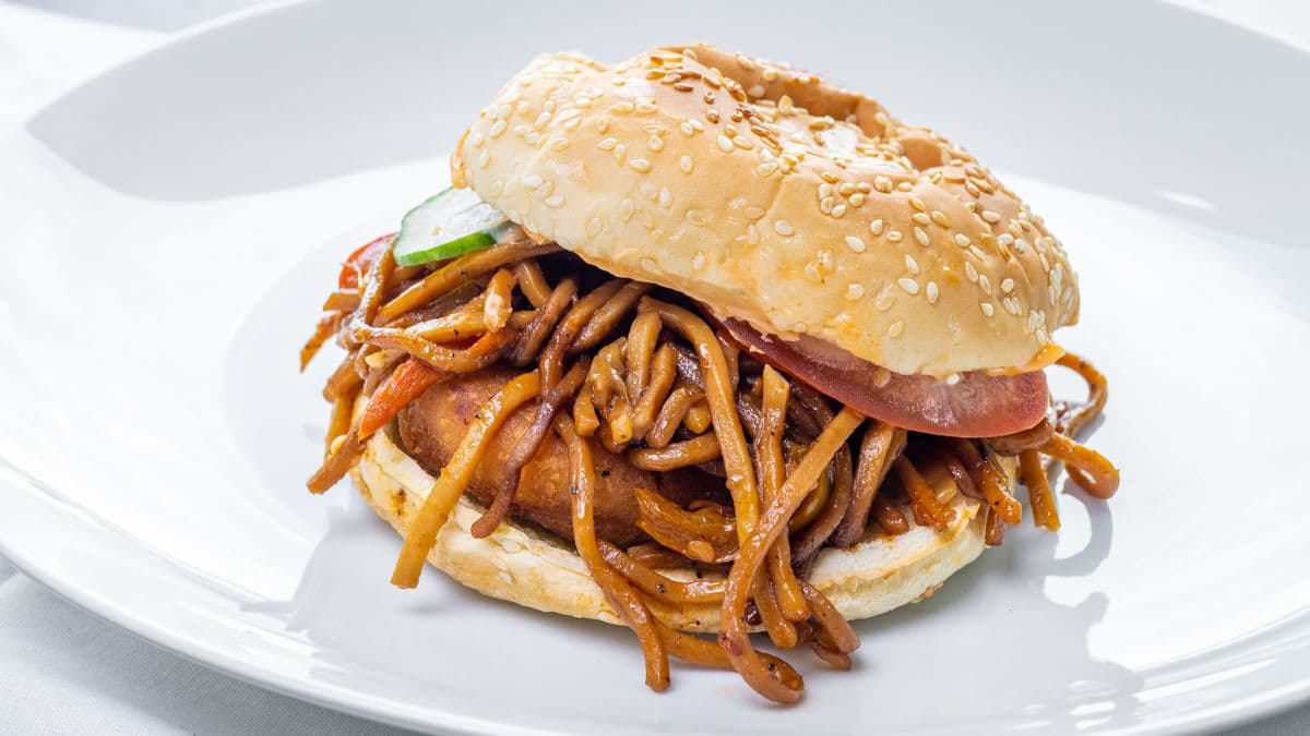 Desi Noodle Burger