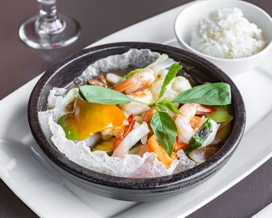 Crevettes au basilic / Basil Shrimps