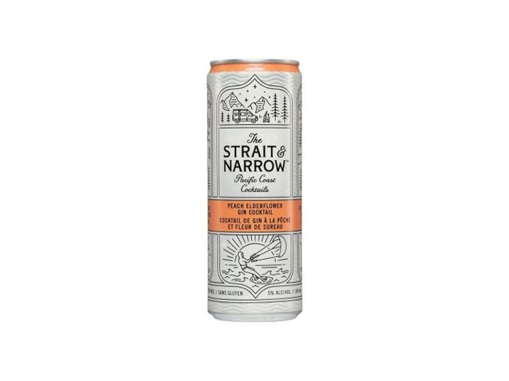 Straight & Narrow Peach Elderflower Gin Cocktail