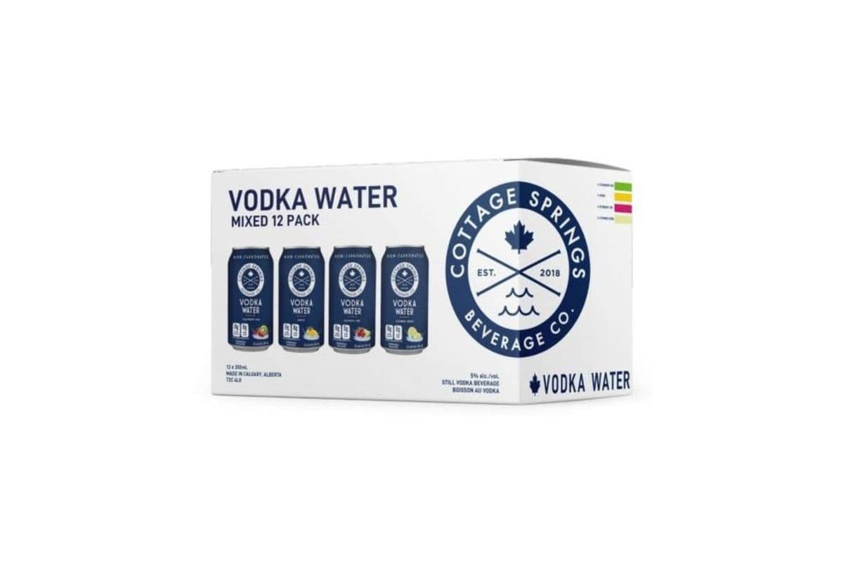 Cottage Spring Vodka Water Mixed Pack (12 Cans)