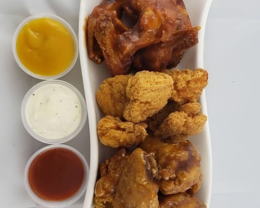 6 wings with 1 sauce