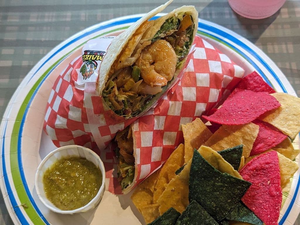 Shrimp Fajita Burrito