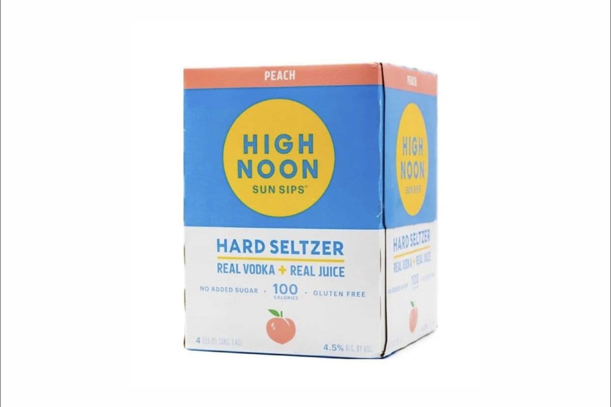 High Noon Peach Seltzer 4 can (4 x 355ml)
