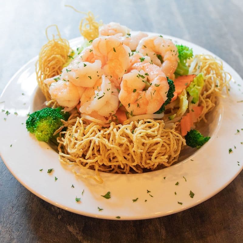 Crevette-Shrimp Nouilles Crous.