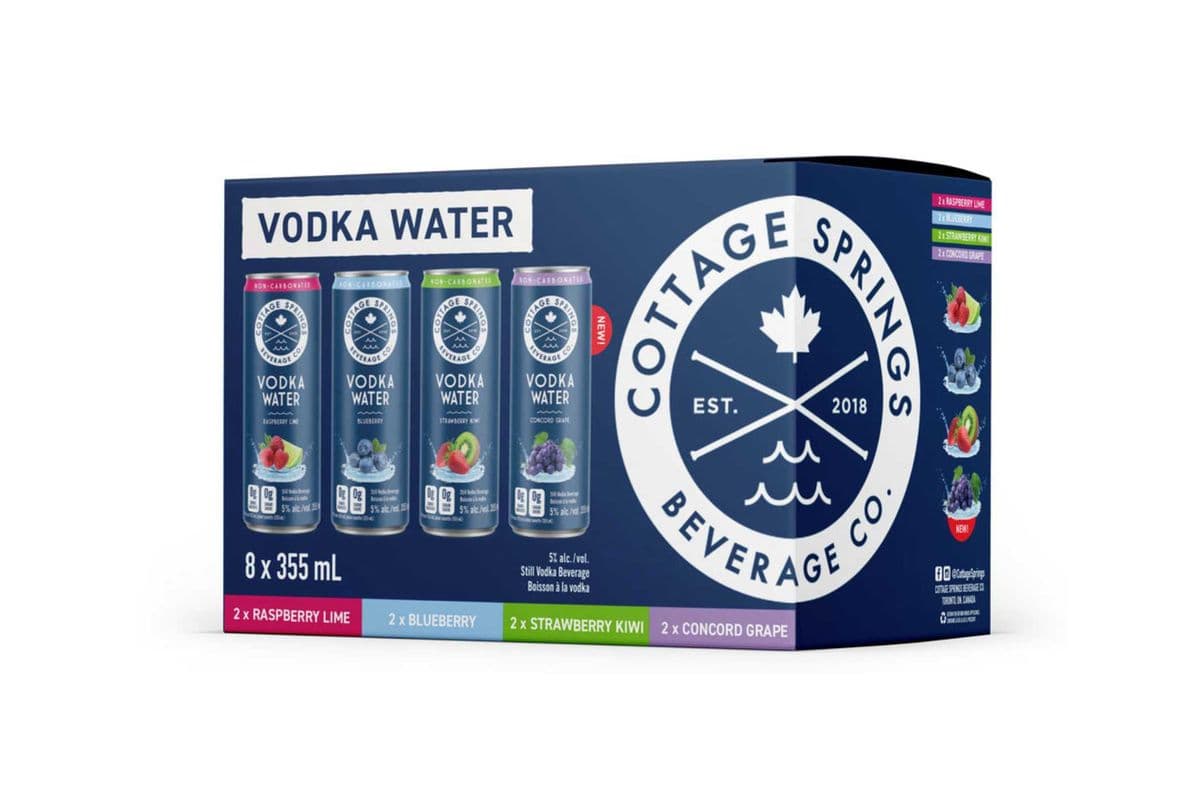 Cottage Springs Vodka Water (12 x 355mL Cans)