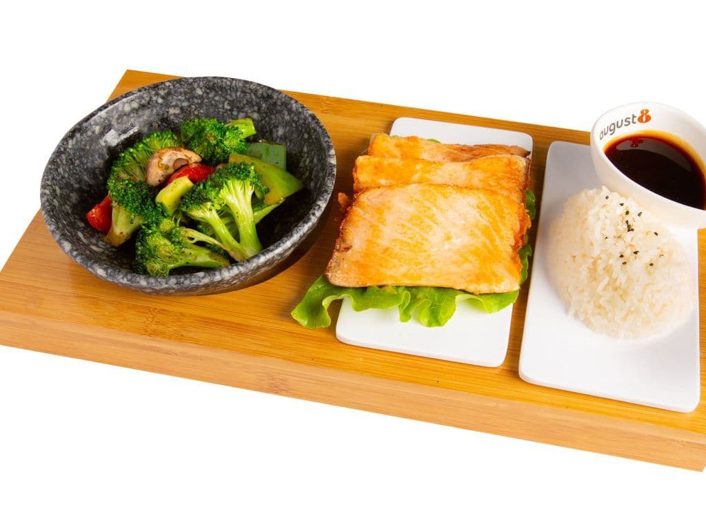 T04 Salmon Teriyaki Entrée