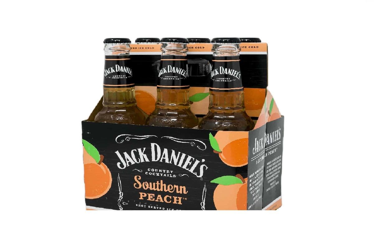 J D Cocktails Peach (6 x 296 ml Bottles)