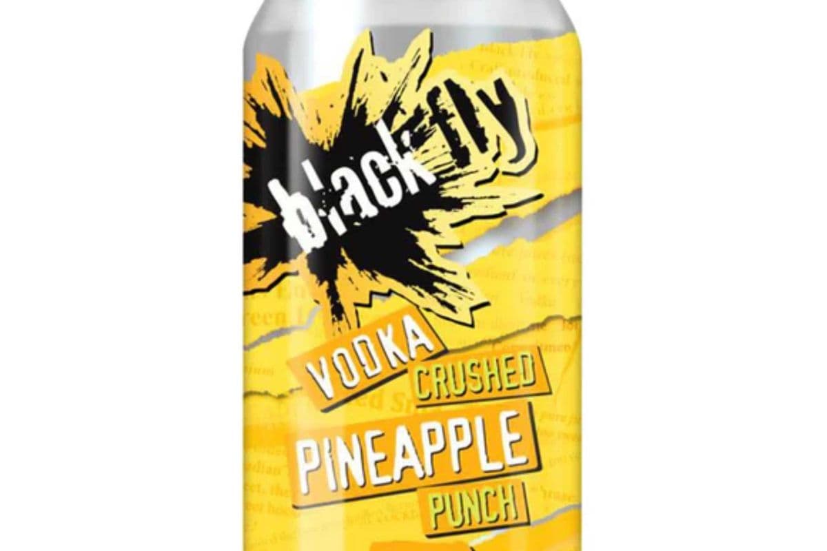 Black Fly Vodka Crushed Pineapple Can (1 x 473 ml Can)