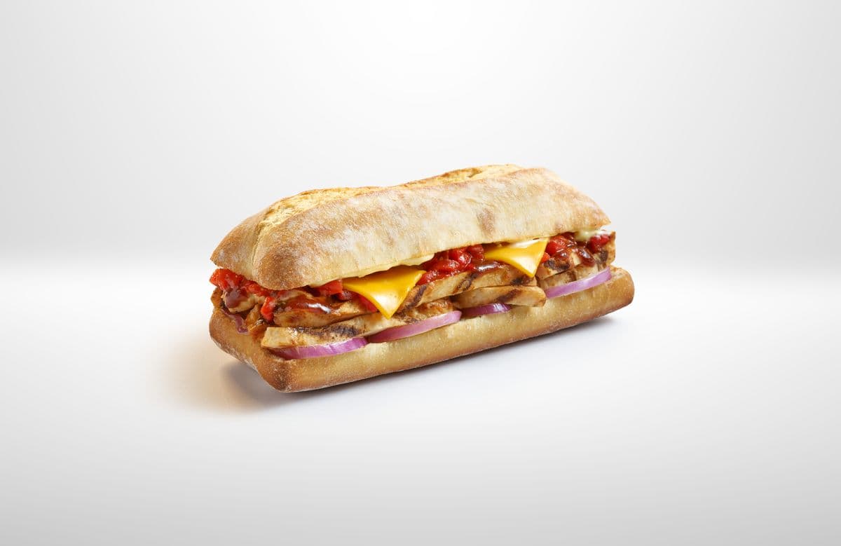 Rotisserie BBQ Chicken Ciabatta 8” Sub