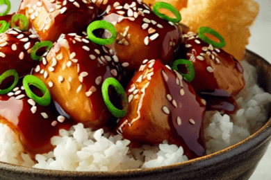 Salmon Teriyaki Rice Bowl