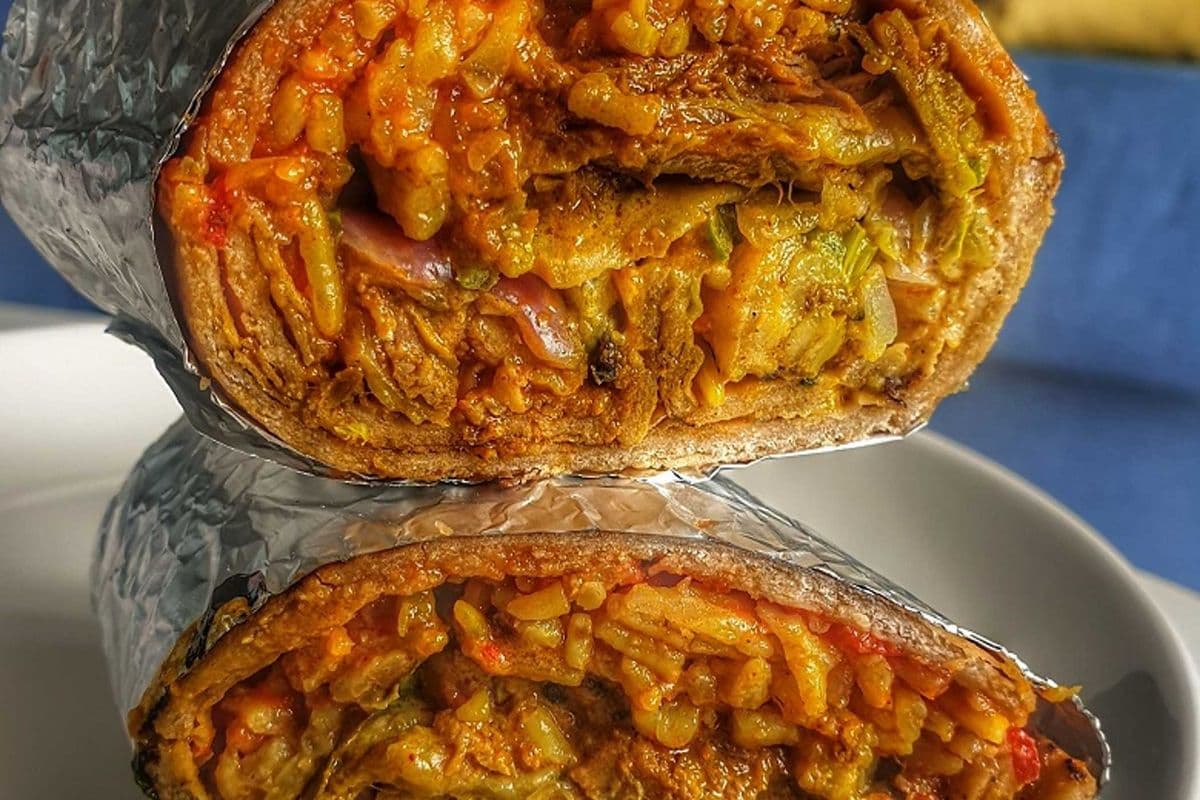 LARGE Spicy PANEER TIKKA BURRITO