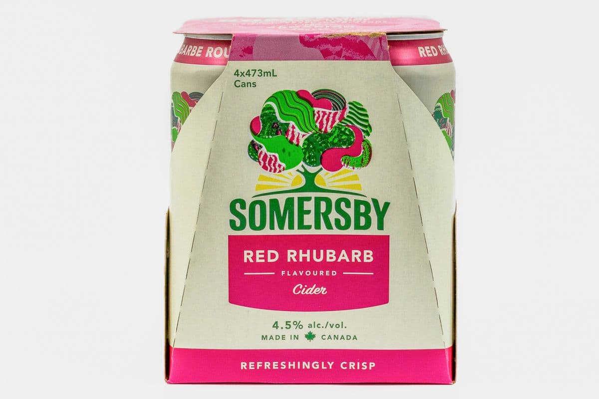 SOMERSBY RED RHUBARB 4 CANS (1 x 473ML)