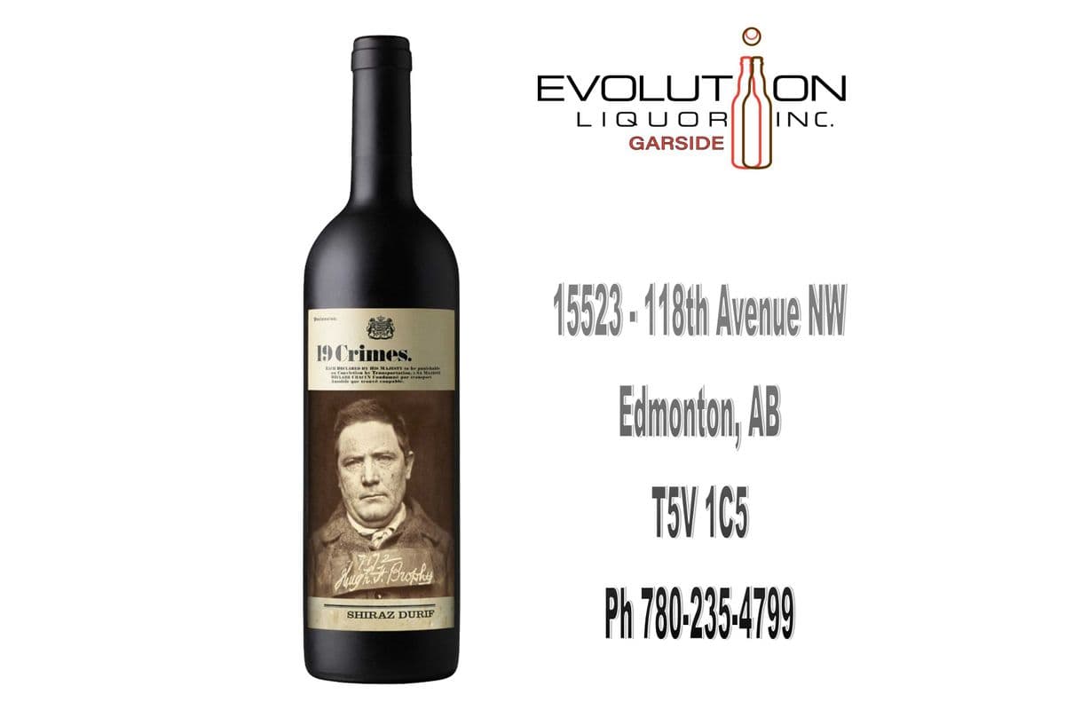 19 Crimes Shiraz Durif 0750G (1 x 750 Glass Bottle)