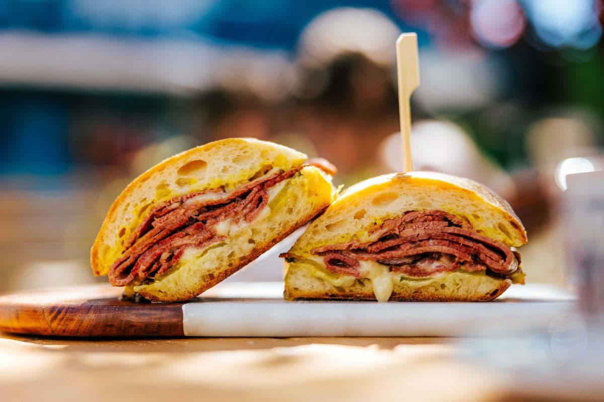 Montreal-Style Smoked Beef Sandwich