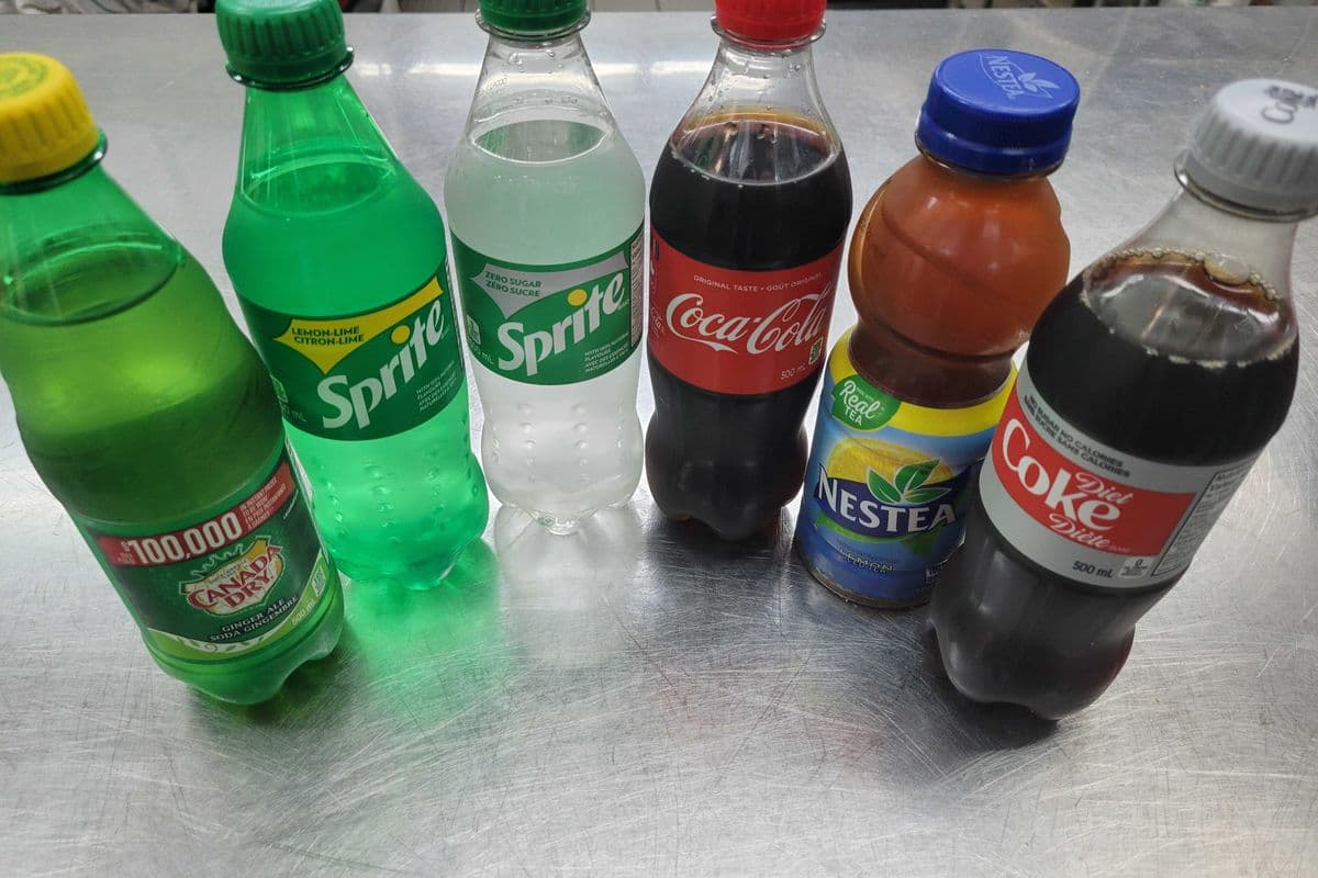 Boisson gazeuse en bouteille