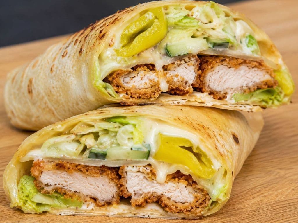 Jalapeño Cream chicken wrap