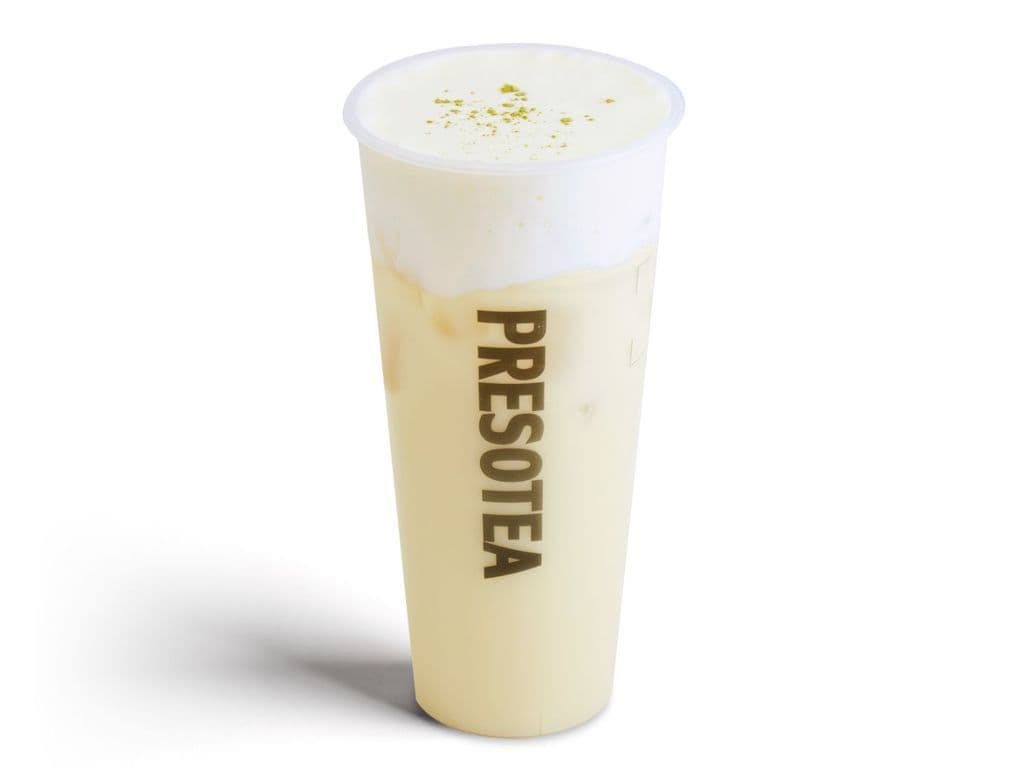Thé au lait Quatre-Saisons avec mousse au fromage sucré / Salted Milk Foam Four Season Milk Tea