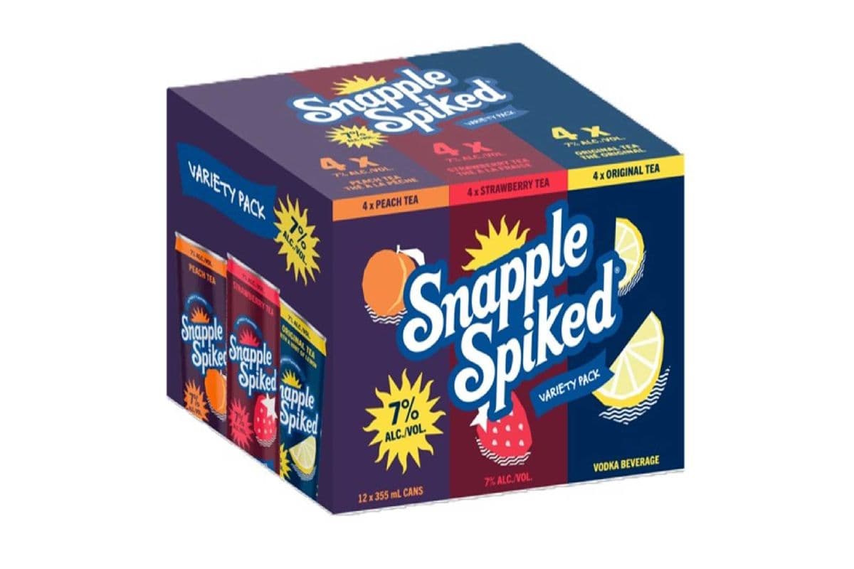 121549. SNAPPLE SPIKED 7% VARIETY (12 x 341ML (CANS))