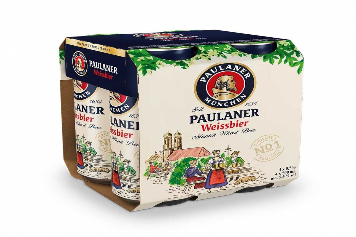 PAULANER HEFEWEIZEN 4PK CAN (4 x 500ML)