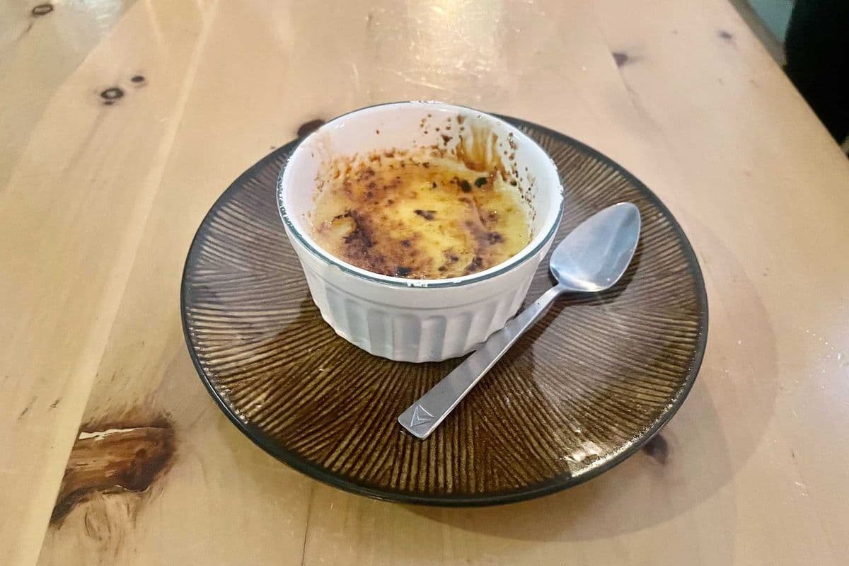 Crème brûlée aux champignons shiitake / Shiitake crème brûlée
