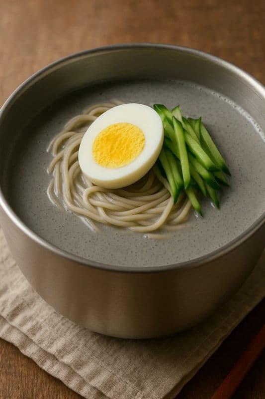 Black Bean Cold Noodle (Seasonal) / 검은 콩국수 (계절별)