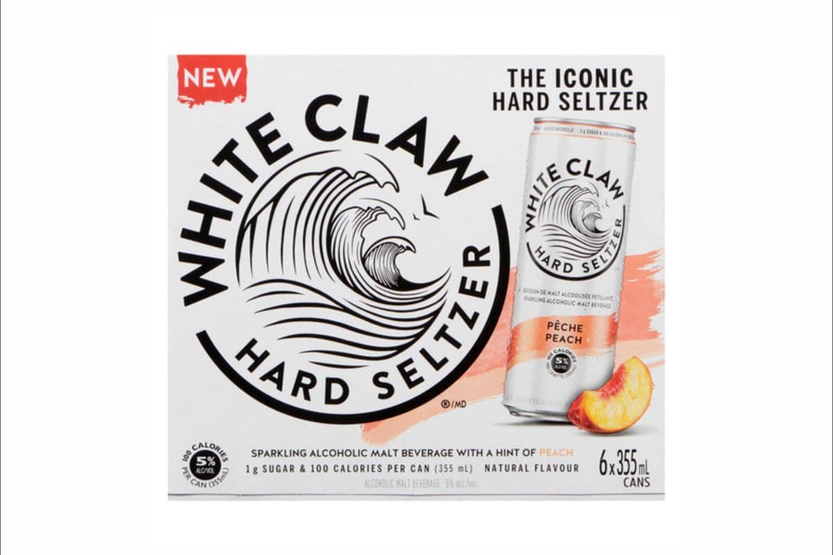 White Claw Peach 6 Can (6 x 355ml)