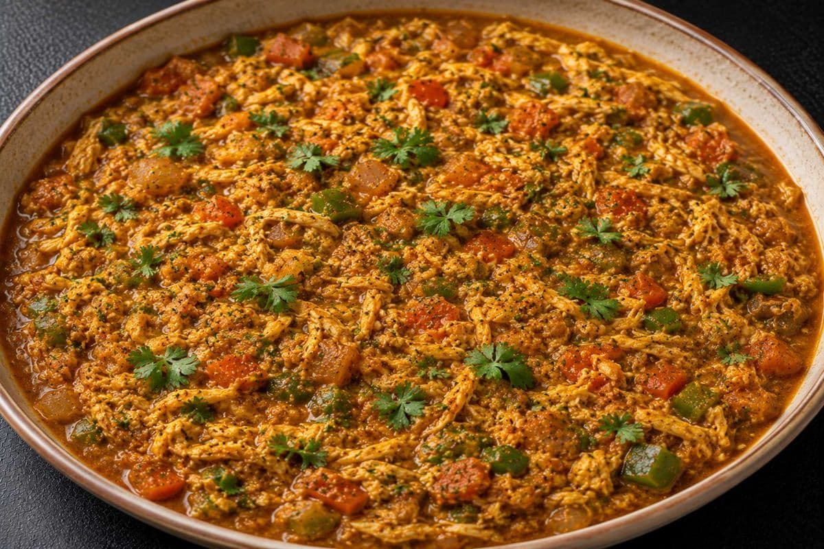 Boiled gravy kheema