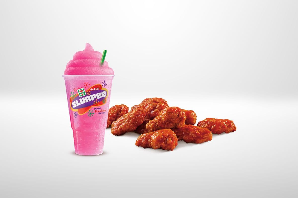 Get 10 Chicken Wings for $7.90 (0.79 cents each) with Any size Slurpee