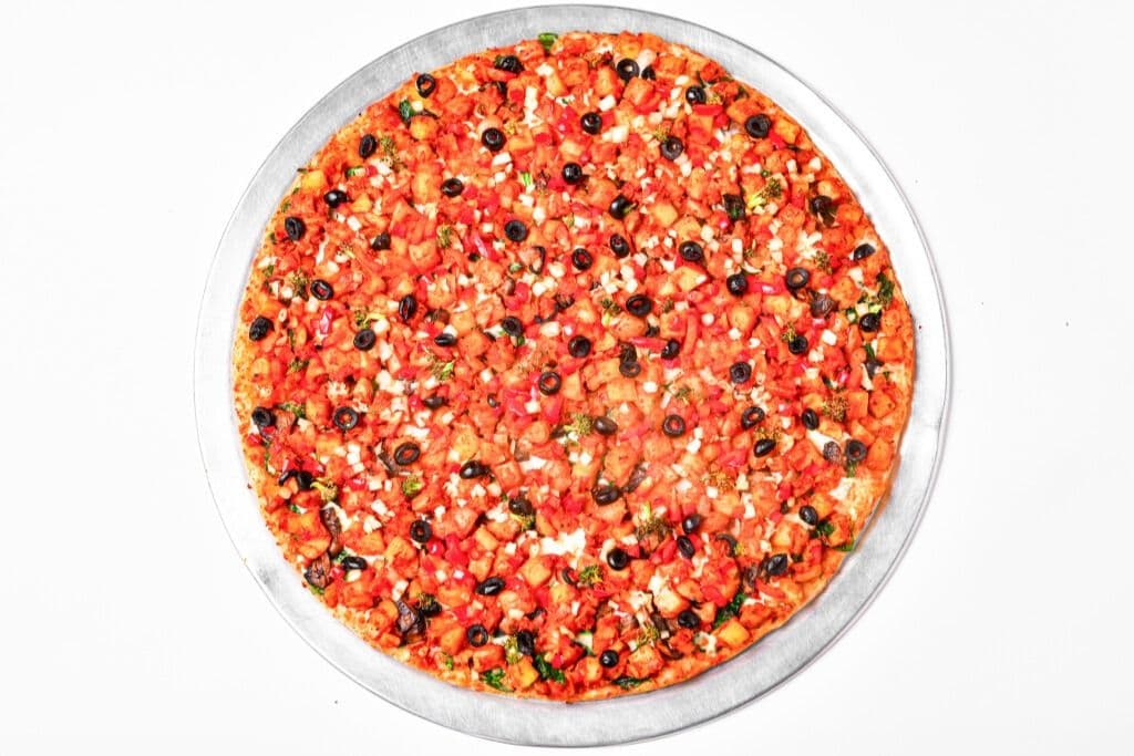 14" Large Stir-Fried Vegetable Pizza